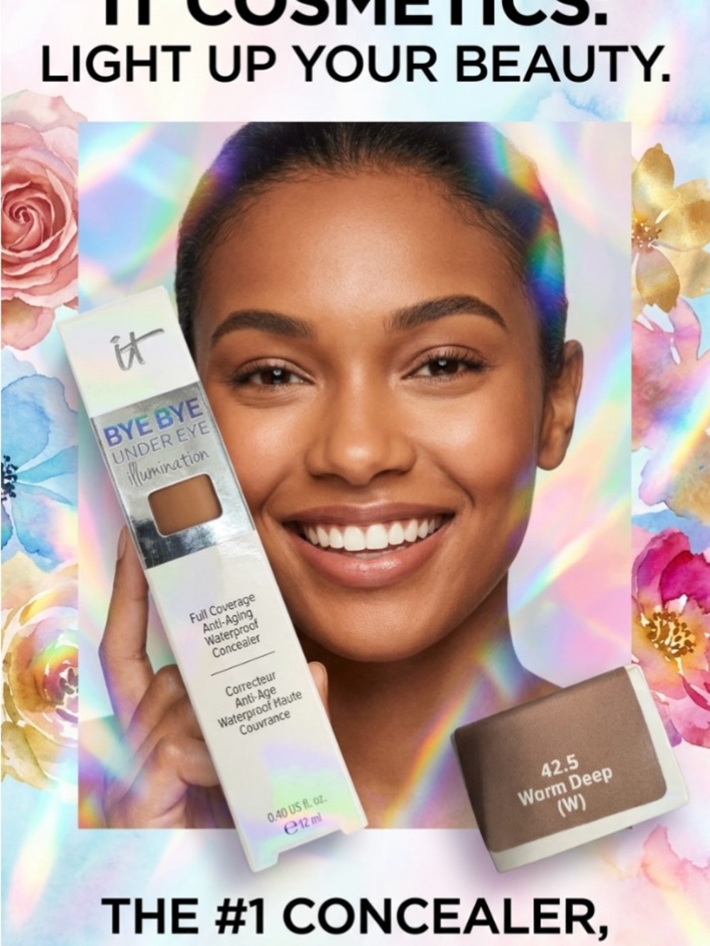 New ~ IT Cosmetics Bye Bye Under Eye Illumination Concealer - Warm Deep 42.5